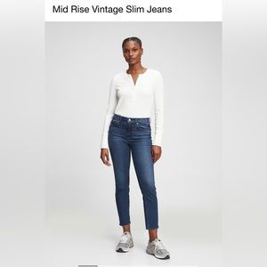 Gap vintage slim mid-rise jeans